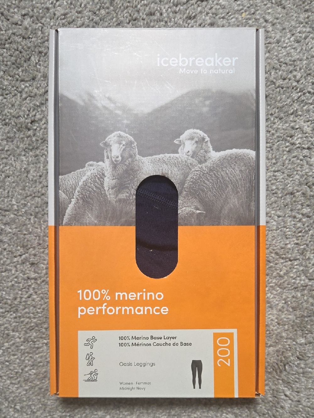 Icebreaker Women’s Oasis 200 Leggings Base Layer BNIB NWT